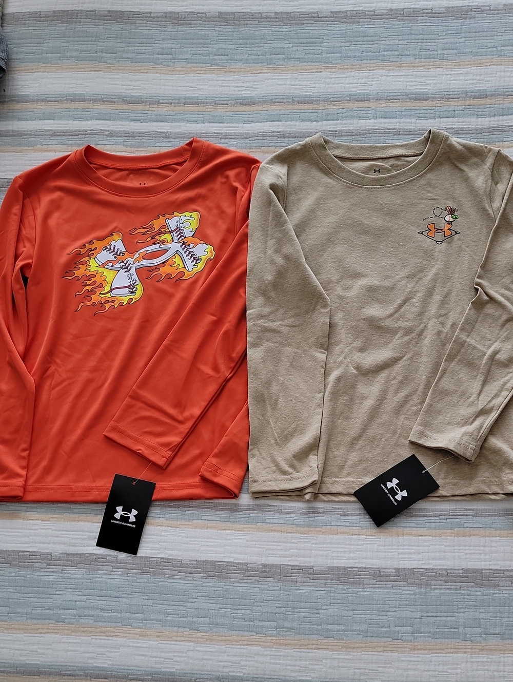 Kid's Under Armour Baseball Theme Long Sleeve Shirts